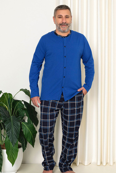 Royalfashion Moška temno siva pižama