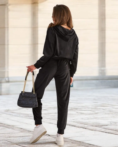 Royalfashion Ženski bombažni komplet a'la velur