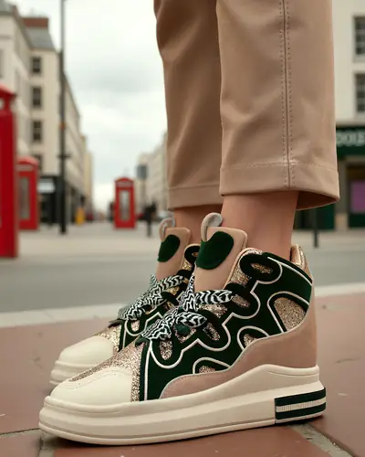 Royalfashion Visoke ženske športne čevlje s skrito peto Oblaffi