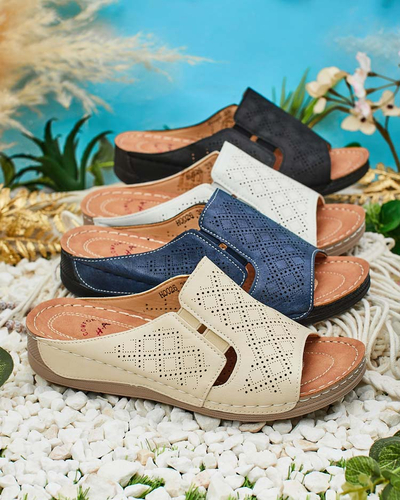 Royalfashion Ženske japonke Mino z ravnim podplatom