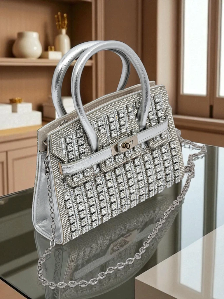 Royalfashion Ženska clutch torbica s cirkoni Seren Voux