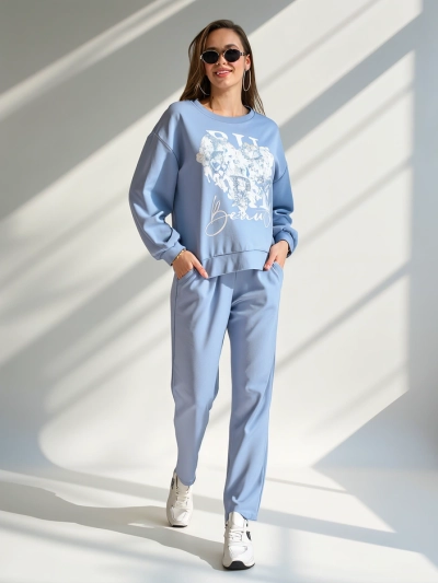 Royalfashion Ženski viskozni set z vzorcem