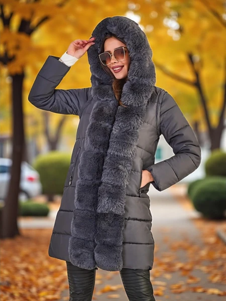 Royalfashion Ženska jakna s odvojivim rukavima