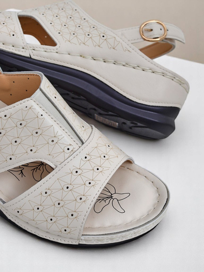 Royalfashion ženski sandali z nizko peto Comfort Chic