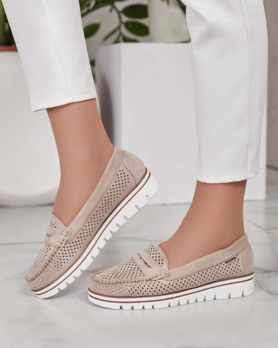 Royalfashion Azurni ženski mokasini Leteller