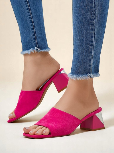 Royalfashion ženski natikači z okrasnimi petami Vollatie