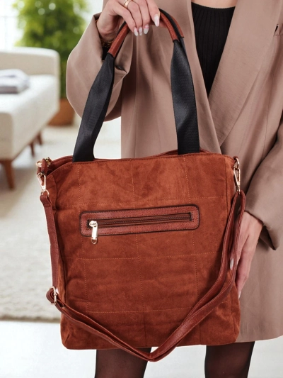 Ženska torbica shopper eko semiš Twilight Life