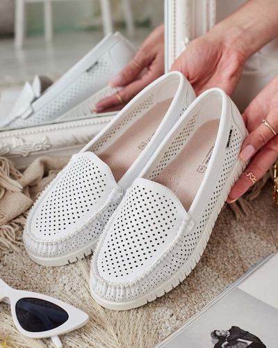 Royalfashion Ženski usnjeni mokasini Nafis