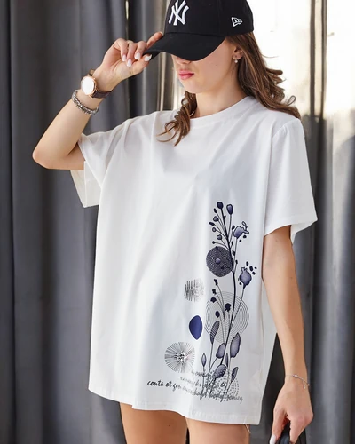 Royalfashion Ženska bombažna majica s potiskom