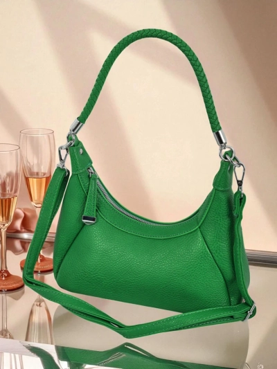 Royalfashion Majhna ženska torbica iz eko usnja z okrasnim pasom Lacquea