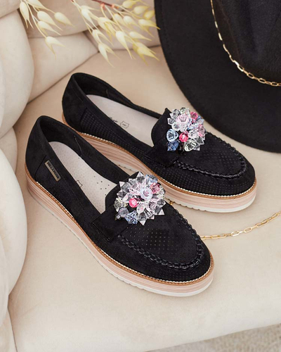 Royalfashion Mokasini s pisanimi kamni Restea
