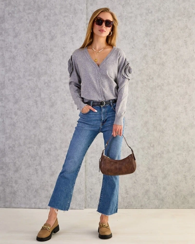 Royalfashion Ženski pulover brez gumbov