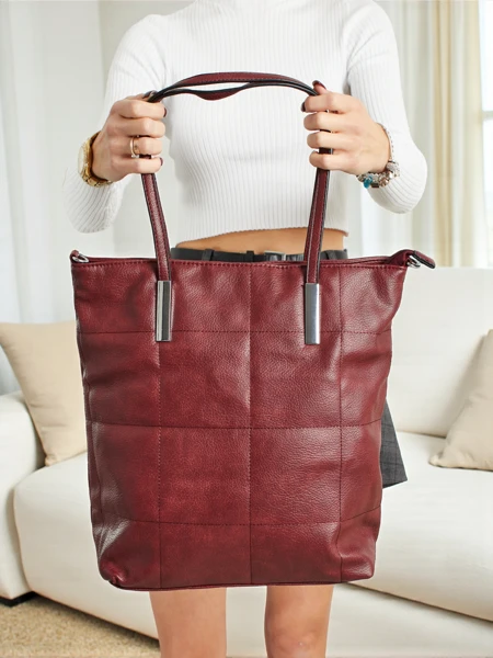 Ženska shopper torba iz eko usnja Tessira