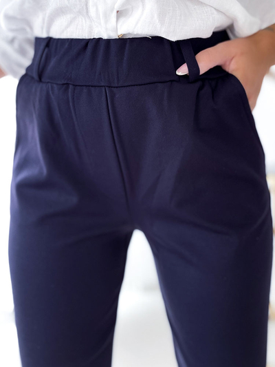 Royalfashion Ženski tegingi mornarsko modre barve