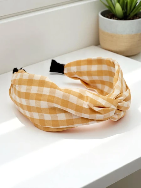 Royalfashion Klarin karirani naglavni trak