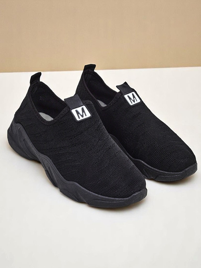 Royalfashion Zapatillas deportivas femeninas sin cordones Flex Move