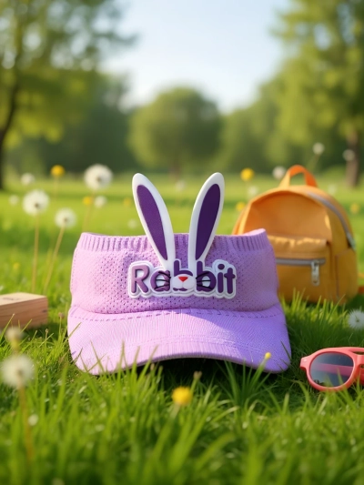 Royalfashion Otroški ščitnik za sonce z zajčjimi ušesi
