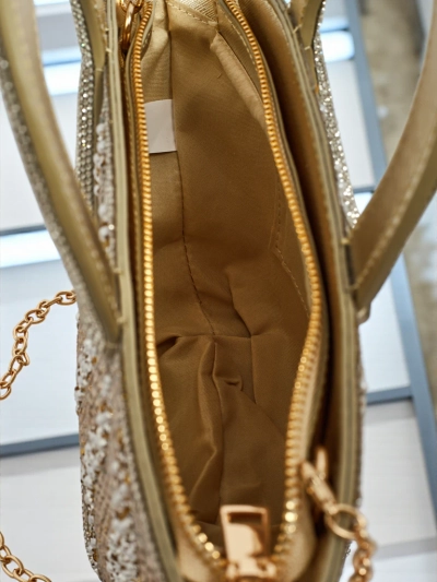 Majhna ženska torbica s cirkoni Sparkle Queen