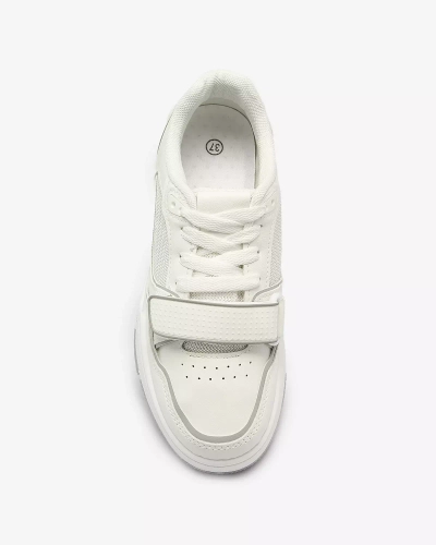 Royalfashion Sportowe sneakersy damskie w biało- szarym kolorze Xirrat