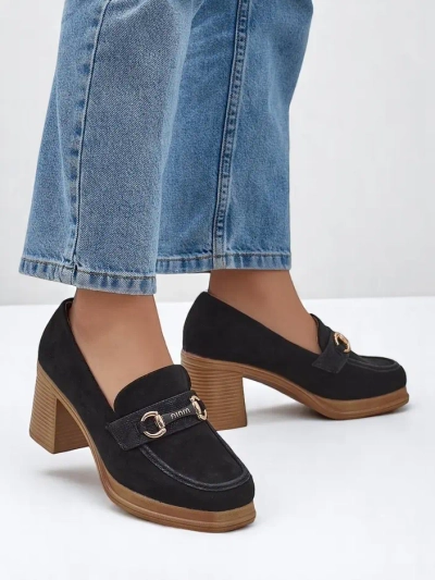 Royalfashion ženski loaferji z blok peto Apareus