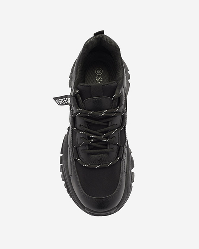 Czarne damskie buty sportowe typu sneakersy Evilpo- Obuwie