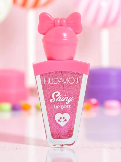 Lip gloss z bleščicami, barva fuksije