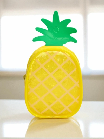 Royalfashion Večbarvne silikonske gumice za lase Ananas