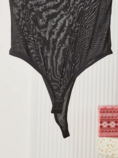 Royalfashion Crno tijelo za žene s cirkonima