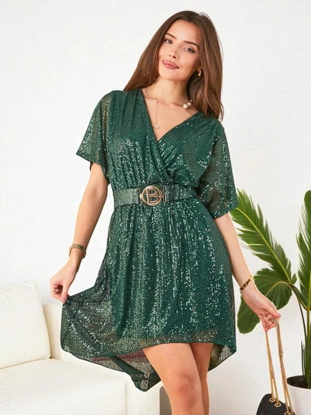 Royalfashion Ženska haljina s šljokicama