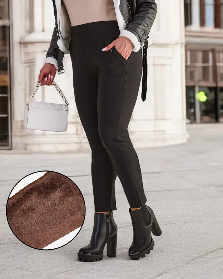 Royalfashion Segrete ženske hlače tegging PLUS SIZE