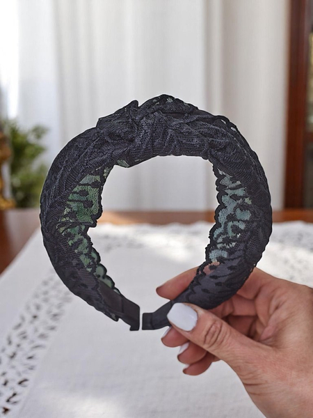 Royalfashion Čipkast trak za lase Koralia