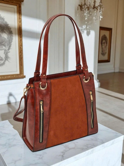 Ženska shopper torba iz eko usnja Silent Raven