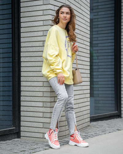 Royalfashion Szare jeansy damskie typu rurki