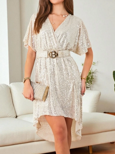 Royalfashion Ženska obleka s sequins