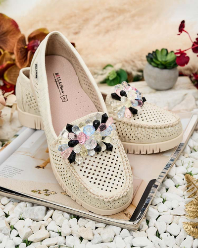 Royalfashion Women's beaded openwork mokasini Nasfali