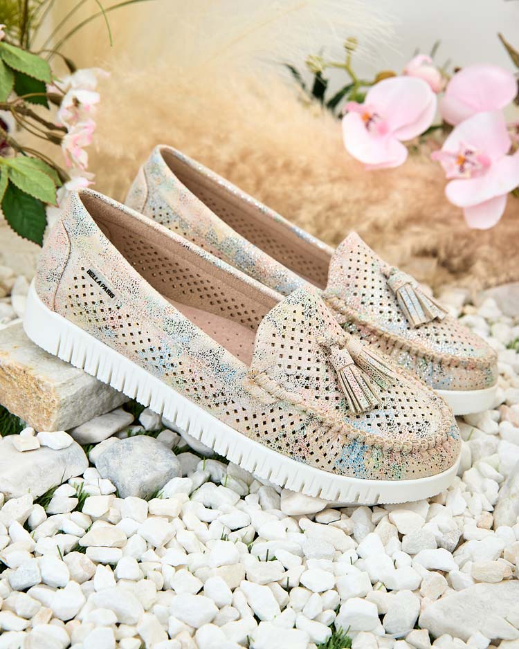 Royalfashion Ženski ažurasti mokasini Molaffa