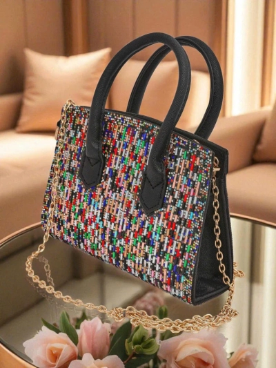 Royalfashion Ženska clutch torbica s cirkoni Seren Voux