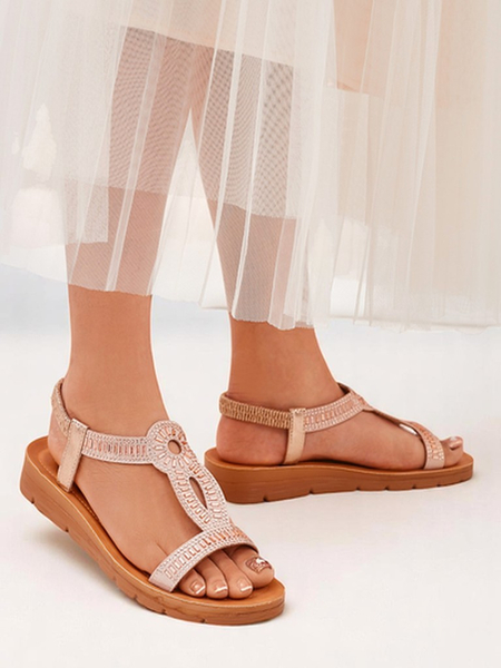Royalfashion Ženski sandali z dekorativnimi paščki Ava Shine