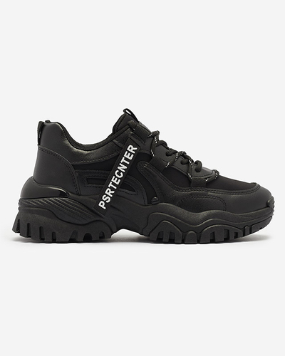Czarne damskie buty sportowe typu sneakersy Evilpo- Obuwie