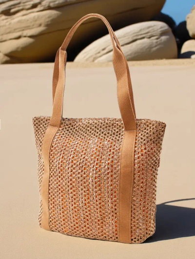 Royalfashion velika slamnata ženska poletna torba