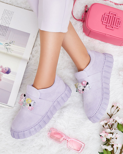 Royalfashion Športni polpravi čevlji z barvnimi kamni Resinello