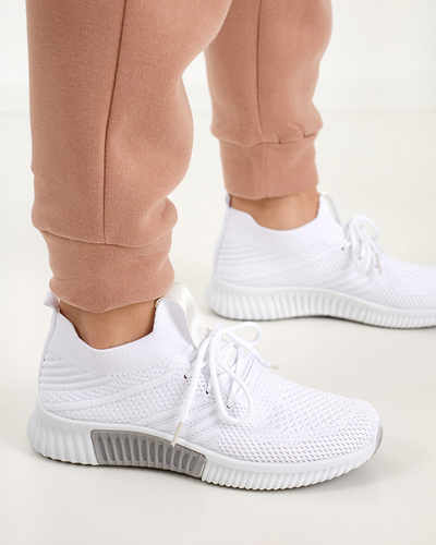 Białe damskie buty sportowe Merisal - Obuwie