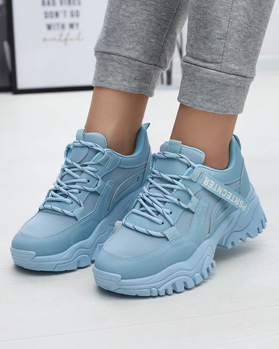 Royalfashion Niebieskie damskie buty sportowe typu sneakersy Evilpo