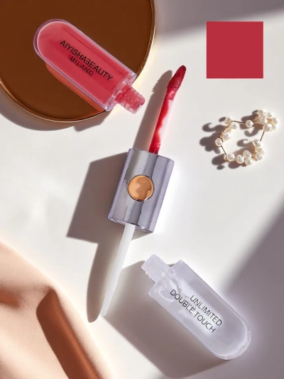 Šminka in prozoren lip gloss 2-v-1 Cherry Mocha