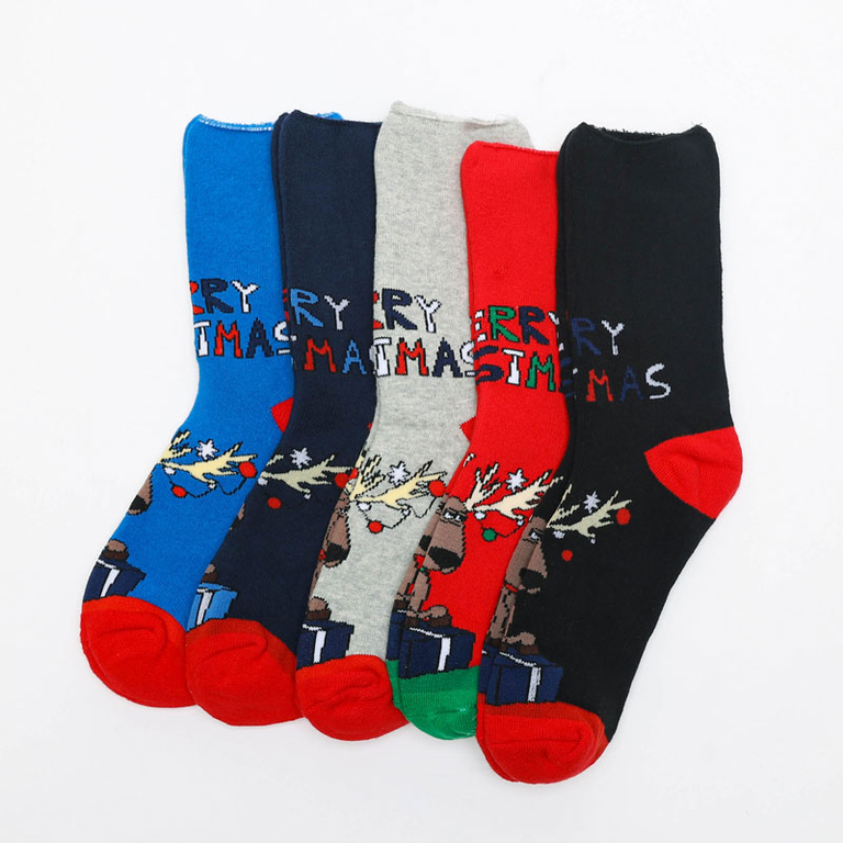 Royalfashion Długie świąteczne skarpety unisex 5/pak