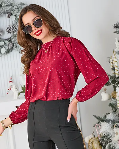 Royalfashion Ženska srajca s kamenčki