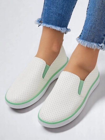 Royalfashion Ženske perforirane slip-on čevlje Kassias