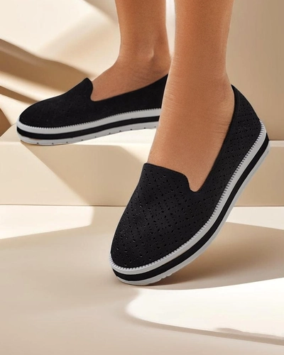 Royalfashion Ženske perforirane loaferice Cerrole