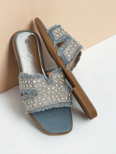 Royalfashion ženski natikači z bleščicami CrystalEase
