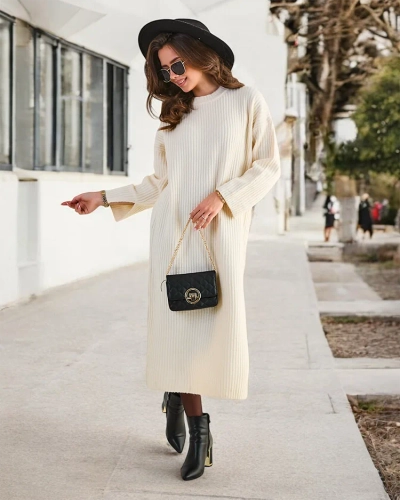 Royalfashion Duga džemper haljina za žene